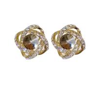 Nouvelle Super Flash Fleur Petite Pince à oreilles Style 2024 Mode Sensation Avancée Versatile Tendance