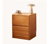 Nouvelle Table de Chevet de Style Chinois en Bois Massif, Meuble de Rangement à Deux tiroirs, Parfaite pour Organiser et Ranger Le Bureau, Le Salon ou la Salle d'étude(Cherry,(14 * 14 * 20in))