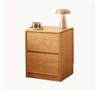 Nouvelle Table de Chevet de Style Chinois en Bois Massif, Meuble de Rangement à Deux tiroirs, Parfaite pour Organiser et Ranger Le Bureau, Le Salon ou la Salle d'étude(Natural,(12 * 14 * 20in))