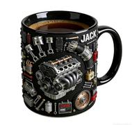 Nouvelle Tasse Mécanique - Poignée Antidérapante, Vaisselle Créative Résistant à La Chaleur avec Thème Automobile, Tasse avec Design Bloc Moteur Pour Les Amateurs De Voitures, | Pour Hommes, E