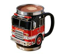 Nouvelle Tasses à Café - Verre Réutilisable Pour Pompiers - Tasses à Café Incendie À Thé - Pour Eau Chaude Et Froide Jus De Fruits Papa Frère Anniversaire Vacances Maison Bureau