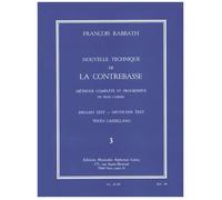 Nouvelle Technique De La Contrebasse, Cahier 3 / Recueil