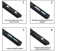 Nouvelle telecommande de Remplacement AA59-00581A pour telecommande Samsung Smart LCD LED TV AA59-00582A AA59-00580A - Pas Besoin de régler