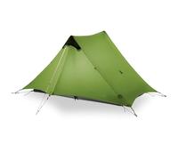 Nouvelle Tente ultralégère 2 Personnes 3 Saisons 2024 - Abri sans arceaux en Nylon siliconé 15D for Le Camping en Plein air(Green 2P 3 Season)