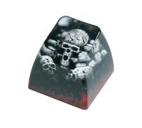 Nouvelle Touche en Résine en Forme de Crâne Sombre pour Clavier de Jeu DIY, Touches Artisanales 3D pour Clavier Mécanique, Accessoires et Cadeau