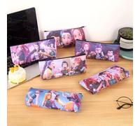 Nouvelle trousse à crayons Kpop Demon Hunter, trousse à crayons de dessin animé Huntrix, pochette à stylos pour étudiants, boîte de papeterie scolaire, cadeaux de fête style-D