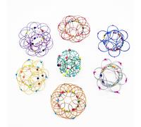 Nouvelle Variété De Panier De Fleurs 36 Variable Anneau Magique En Acier Doux Pour Enfants Jouet Nostalgique Ornement 36 Variable Jouet De Palmier D'art En Fer 2021