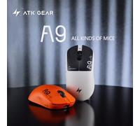 Nouvelle version améliorée de la souris sans fil de jeu e-sport ergonomique ATK Dragonfly A9 Full Series Ultimate/Air, cadeau d'anniversaire pour garçons et filles. A9 Air Ultimate