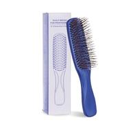Nouvelle version Brosse à cheveux, brosse à poils de sanglier en nylon pour femmes et hommes, cheveux humides/secs, lissage, massage, démêlant, améliore la brillance et la santé