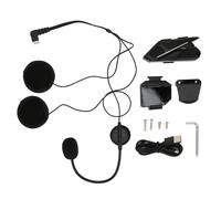 Nouvelle version du casque Bluetooth stéréo Hi-Fi pour moto, avec connexion coupe-vent et accès à l'assistant vocal.