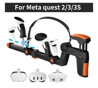Nouvelle Version expérience de jeu VR jeux VR magnétiques fusil pistolet Stock pour Meta Quest 2/3/3s/pro/3 VR accessoires cadeau de noël Noir