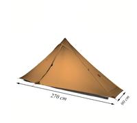Nouvelle Version FLAME'S CREED Lanshan 1 Pro tente 3/4 saison 230*90*125cm 2 côtés 20d Silnylon 1 personne tente de Camping légère 4 saisons Khaki