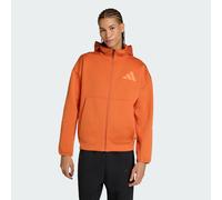 Nouvelle veste de survêtement à capuche entièrement zippée Z.N.E. Fox Orange M