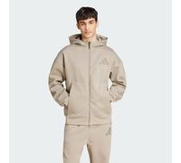 Nouvelle veste de survêtement à capuche entièrement zippée Z.N.E. Putty Beige XS