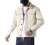 Nouvelle Veste en Jean pour Hommes Printemps Et Automne LâChe Et DéContracté Tendance Veste pour Jeunes Hommes