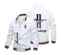 Nouvelle Veste Homme Ford Mustang Logo Grande Taille Respirante Moto Racing Haute Qualité - Collection Été Tendance Pure color 04