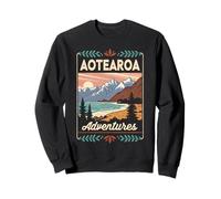 Nouvelle-Zélande NZ Hommes Noir Rugby Maori Silver Fern Haka Sweatshirt