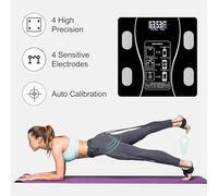 NOUVELLES balances intelligentes de poids et de graisse, dispositifs électroniques de surveillance de la composition corporelle et applications analytiques connectées Noir