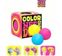 Nouvelles balles sensorielles anti-stress Schylling Needoh extrudées à changement de couleur, soulage l'anxiété, jouet sensoriel souple, boîte cadeau Blue 1pcs