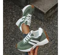 Nouvelles baskets blanches pour femmes, printemps/automne. Chaussures de sport décontractées à lacets, bout rond, talon bas. Confortables et polyvalentes pour l'extérieur. Tailles disponibles du 35 au