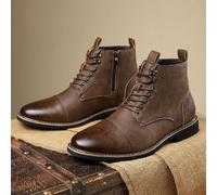 Nouvelles bottes anglaises pour hommes, chaussures montantes vintage classiques polyvalentes pour un usage casual ou professionnel (taille grandes) CN39,CN40,CN41,CN42,CN43,CN44,CN45,CN46,CN47,CN48Blo
