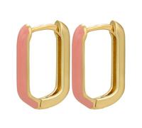Nouvelles boucles d'oreilles rectangulaires géométriques en émail couleur or petites boucles d'oreilles pour femmes bijoux tendance Ve427Design attrayant