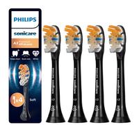 NOUVELLES brosses à enfiler Philips Sonicare A3 HX9091/11 noires pack de 4 to...