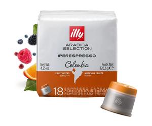 NOUVELLES capsules de café illy Colombia Iperespresso 18 pièces 100 % Arabica...