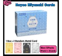 Nouvelles cartes à collectionner authentiques Hayao Miyazaki, mon voisin Totoro, coffret de collection, personnages classiques, cadeau haut de gamme 4boxes
