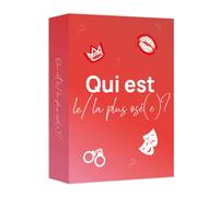 Nouvelles cartes de jeu "Qui Est" en français, avec 55 designs de cartes, un jeu de conversation conçu pour approfondir votre relation et encourager une communication sincère, parfait pour créer une a
