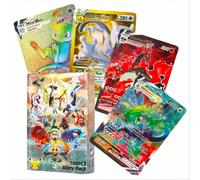Nouvelles cartes Pokémon 100 pièces Le meilleur pack de gloire proxy Vmax Vstar GX Mega Ultra rare Arc-en-ciel Arceus DIY Charizard Brillant Cadeau 100 cartes d'honneurPapetier