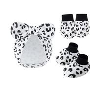 NOUVELLES CHAPEUR DE BÉBÉ ET GLANTS PLIMES Avec Couvercles De Pied Pour Nourrisson 0-6 Mois Boys Filles Caps Coton Gants Gants Chaussettes NOUVELLES