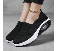 Nouvelles Chaussures De Danse Carrées Décontractées Et Athlétiques Tendance, Avec Un Design Confortable À Enfiler, Un Tissu Respirant, Une Semelle Épaisse De Coussin Et Une Augmentation De La Hauteur 