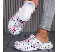 Nouvelles chaussures de jardin pour femmes, chaussures plates ajustables et amples, pantoufles moelleuses pour la chambre/les voyages/la plage, pantoufles à bout fermé EUR36,EUR37,EUR38,EUR39,EUR40,EU