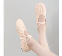 Nouvelles chaussures de yoga et de danse à taille élastique plate, chaussures en canevas rose, pantoufles de maison pour filles, chaussures de ballet, chaussures de danse sportive, chaussures de danse