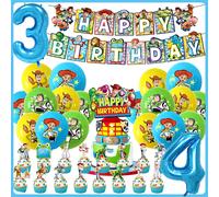 Nouvelles décorations d'anniversaire pour enfants Toy Story 5, bannière, ballons en latex, ensemble de décorations pour gâteau, décorations de fête de naissance, fournitures de fête, cadeaux pour B-TS
