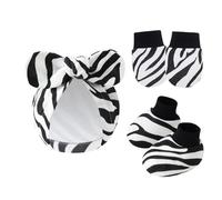 NOUVELLES ENSIGNATION ENSIMITÉ ENSEMBLE COTTON ANTI SCRACK HAT Avec Des Mitaines Et Chaussettes Présentent Un Ensemble De Bébé Gants En Tissu Gants En Tissu Adaptation À La Peau Douce