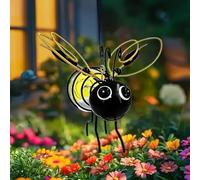 Nouvelles lumières solaires à suspendre en forme d'abeille - Décoration extérieure imperméable pour terrasse, cour, simulation de jardin