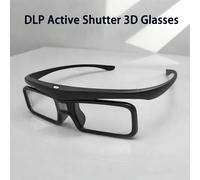 Nouvelles lunettes 3D à obturateur actif DLP Link 2026, rechargeables par USB, pour projecteur DLP de cinéma maison, non compatibles avec toutes les téléviseurs Black