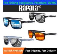 Nouvelles lunettes de soleil polarisées Rapala tendance pour l'extérieur, l'alpinisme, anti-UV, pour le cyclisme et la pêche S red glasses