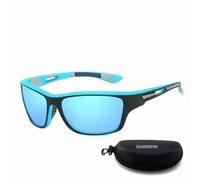 Nouvelles Lunettes De Soleil Shimano Pour Hommes Et Femmes Sports De Plein Air Les Lunettes Polarisées Hd De Mode Peuvent Être Assorties À Des Lunettes - Type With Box-Blue #A
