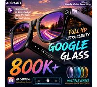 Nouvelles lunettes intelligentes avec caméra 8 millions de pixels, enregistrement vidéo, reconnaissance photo IA, traduction, étanches, anti-lumière bleue Blue light