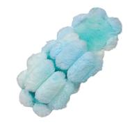 Nouvelles Pantoufles à Double Barre pour Femmes, Pantoufles d'intérieur dégradées de Couleurs acidulées (A-Green, 37)