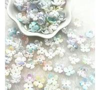 Nouvelles perles acryliques à changement progressif de 12 mm à 17 mm, embouts, apprêts pour bijoux, breloques, bracelets, perles d'espacement pour la création de bijoux - 11-17 mm