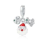 Nouvelles Perles De Charme De Noël En Zircon Pour Bracelet Original Et Pendentif Pour Femme, Bijoux Fins À Faire Soi-même, Cadeaux De Noël