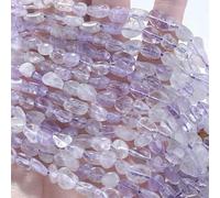 Nouvelles perles de citrine naturelle irrégulière de 6 à 8 mm, perles d'espacement libres en forme libre pour la fabrication de bijoux DIY - 106 Améthyste claire - 6-8 mm (environ 50 pièces)