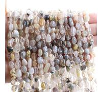 Nouvelles perles de citrine naturelle irrégulière de 6 à 8 mm, perles d'espacement libres en forme libre pour la création de bijoux DIY - 124 perles dorées rutiles - 6-8 mm (environ 50 pièces)