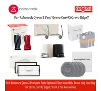 Nouvelles pièces détachées Roborock Qrevo 2 Pro : filtre, brosse principale/latérale, serpillière, sac à poussière pour accessoires Qrevo CurvX/EdgeT/Curv 2 Pro Qrevo 2pro pack-4