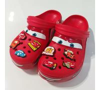 Nouvelles sandales d'extérieur Disney McQueen Pix, couleur unie, imperméables, antidérapantes, à trous, sandales décontractées, accessoires d'anime pour adultes BLANC