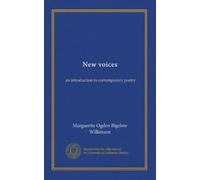 Nouvelles voix : une introduction à la poésie contemporaine